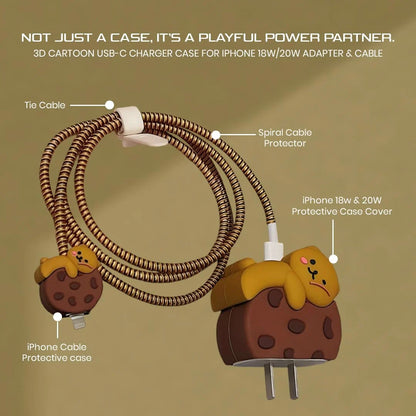 Brown Biscuit Bear Charger Case