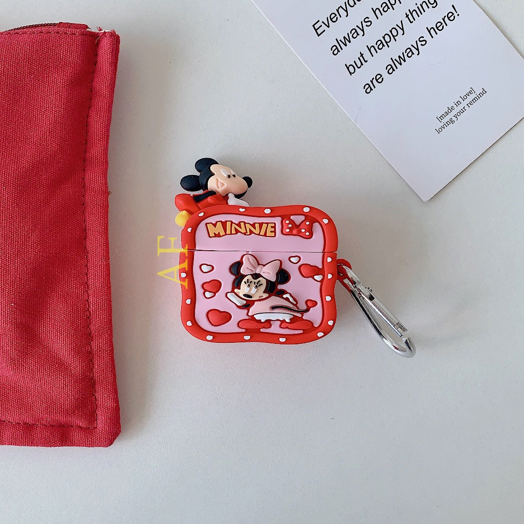 Minnie Style Airpods Case – Soft Silicone Cover