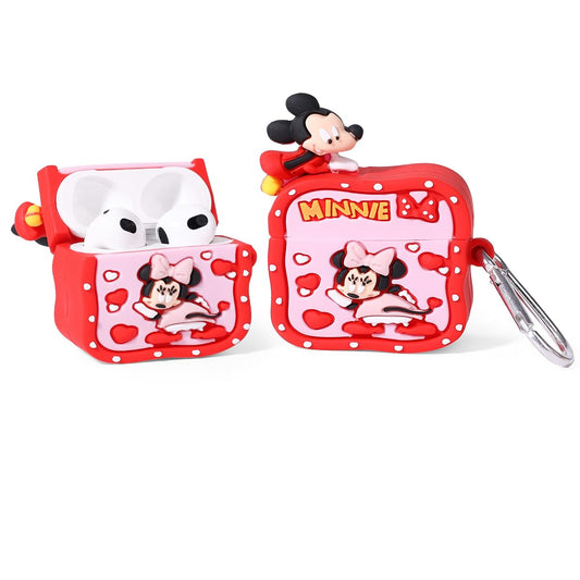 Minnie Style Airpods Case – Soft Silicone Cover