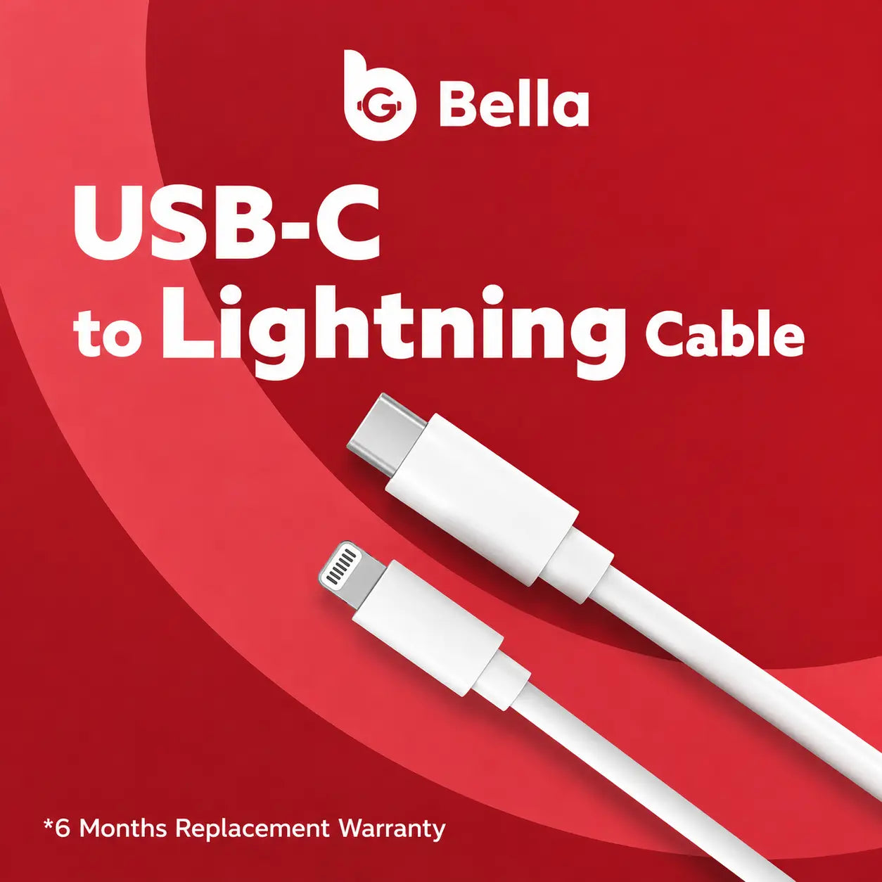 Bella USB-C to Lightning Cable(1m)