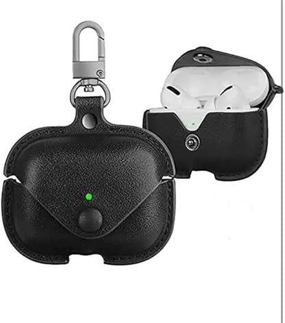 Leather AirPods Pro Case Cover with Keychain