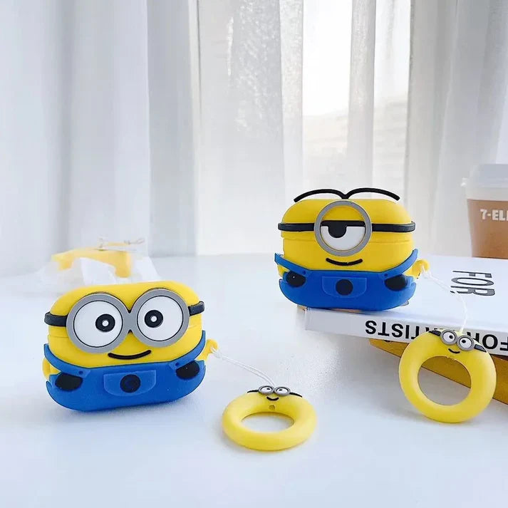 Minions Airpods Cover - Premium Silicon Case