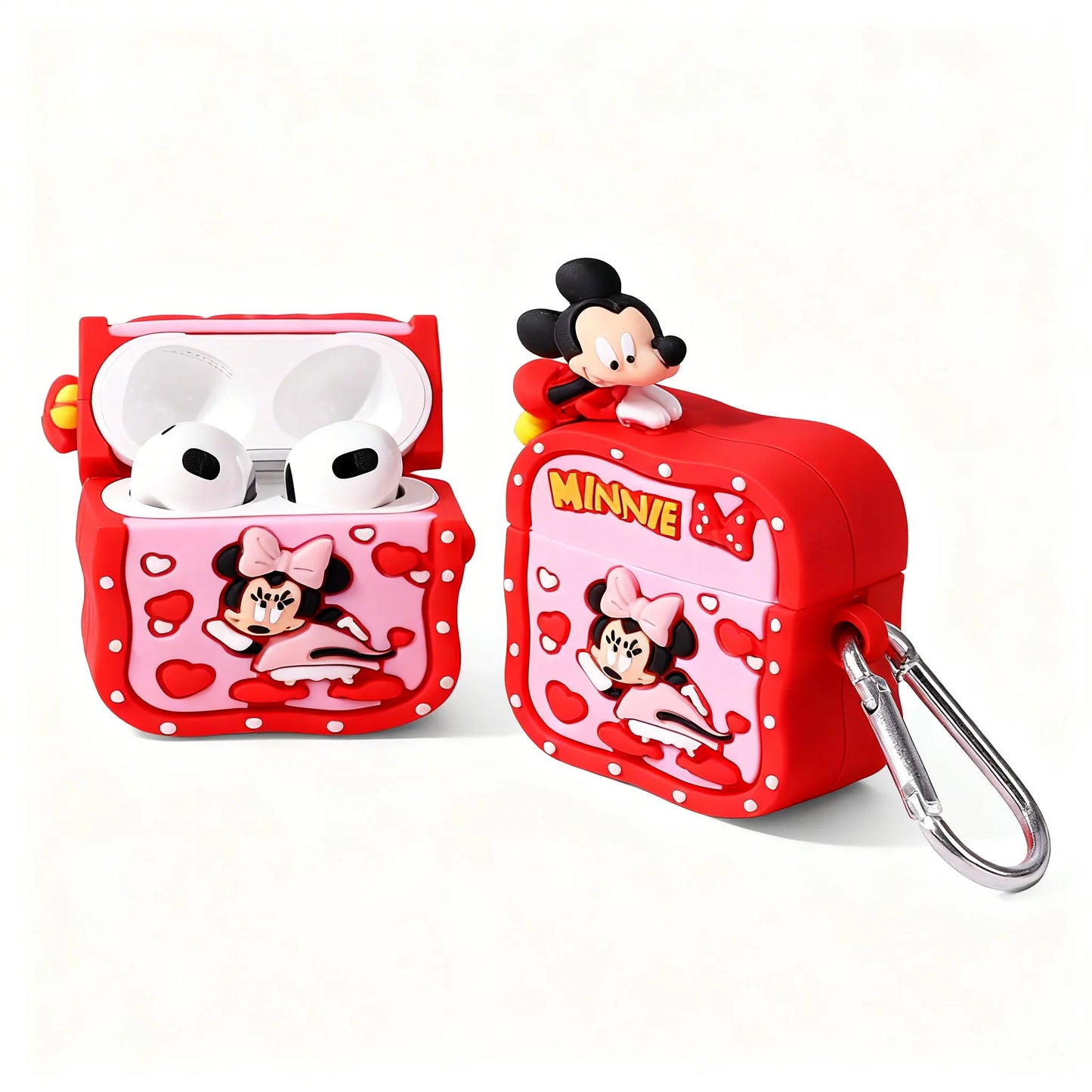 Minnie Style Airpods Case – Soft Silicone Cover